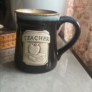 burton + BURTON Teacher Appreciation Porcelain Mug Coffee Teacup 18 ounces